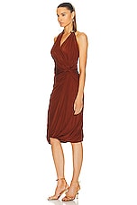 Bottega Veneta Light Weight Viscose Jersey Dress in Pudding, view 3, click to view large image.