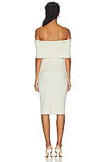 Bottega Veneta Off The Shoulder Dress in Pastry, view 3, click to view large image.