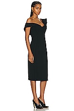 Bottega Veneta Midi Dress in Black, view 2, click to view large image.
