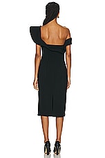 Bottega Veneta Midi Dress in Black, view 4, click to view large image.