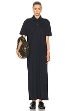 Bottega Veneta Polo Maxi Dress in Dark Night, view 1, click to view large image.
