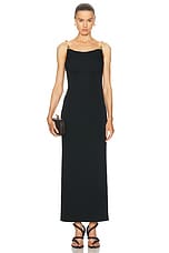 Bottega Veneta Midi Dress in Black, view 1, click to view large image.
