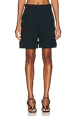 Bottega Veneta Tailored Short in Abyss, view 1, click to view large image.