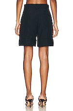 Bottega Veneta Tailored Short in Abyss, view 3, click to view large image.