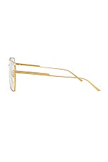 Bottega Veneta Light Ribbon Sunglasses in Shiny Gold, view 3, click to view large image.