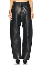 【関税&送料込み】Bottega Veneta Back Print Straight Leg J Bottega Veneta Leather Straight Leg in Black | FWRD