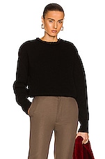 Bottega Veneta Rib Sweater in Black, view 1, click to view large image.