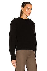 Bottega Veneta Rib Sweater in Black, view 2, click to view large image.