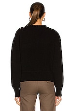 Bottega Veneta Rib Sweater in Black, view 3, click to view large image.