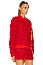 Bottega Veneta Fleece Pullover Sweater in Burst, view 2, click to view large image.