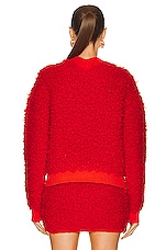 Bottega Veneta Fleece Pullover Sweater in Burst, view 3, click to view large image.