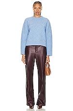 Bottega Veneta Long Sleeve Sweater in Admiral, view 4, click to view large image.