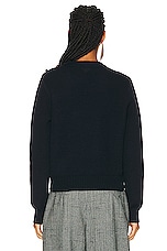 Bottega Veneta Dry Wool Rib Sweater in Abyss, view 4, click to view large image.