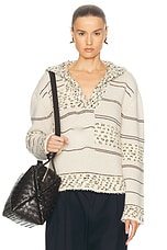 Bottega Veneta Polo Sweater in Multicolor Soapstone, view 1, click to view large image.