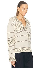 Bottega Veneta Polo Sweater in Multicolor Soapstone, view 2, click to view large image.
