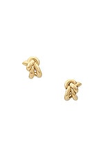 Bottega Veneta Ear Cuff in Yellow Gold, view 1, click to view large image.