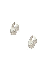 Bottega Veneta Teardrop Earrings in Sterling Silver, view 1, click to view large image.