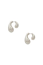 Bottega Veneta Teardrop Earrings in Sterling Silver, view 3, click to view large image.