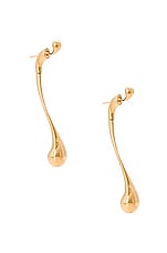 Bottega Veneta Statement Earrings in Yellow Gold, view 1, click to view large image.