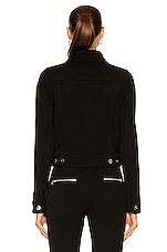 Bottega Veneta Double Cavalry Wool Stretch Jacket in Black, view 4, click to view large image.