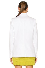 Bottega Veneta Sanded Cotton Twill Jacket in White, view 4, click to view large image.
