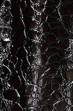 Bottega Veneta Croc Embossed Coat in Henna, view 4, click to view large image.