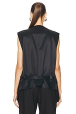 Bottega Veneta Blazer Vest in Fondant & Black, view 3, click to view large image.