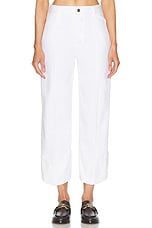 Bottega Veneta Capri Pant in White, view 1, click to view large image.