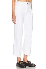 Bottega Veneta Capri Pant in White, view 2, click to view large image.