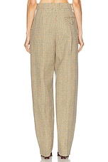Bottega Veneta Tailored Trouser in Beige, Yellow, & Blue, view 4, click to view large image.