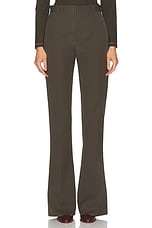 Bottega Veneta Wide Leg Pant in Dark Olive, view 1, click to view large image.