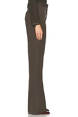 Bottega Veneta Wide Leg Pant in Dark Olive, view 3, click to view large image.