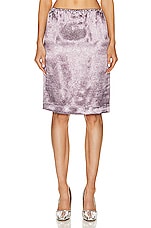 Bottega Veneta Midi Skirt in Lilac & Chalk, view 1, click to view large image.