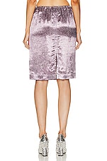 Bottega Veneta Midi Skirt in Lilac & Chalk, view 3, click to view large image.