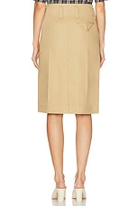 Bottega Veneta Midi Skirt in Pale Oak, view 4, click to view large image.