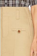 Bottega Veneta Midi Skirt in Pale Oak, view 6, click to view large image.