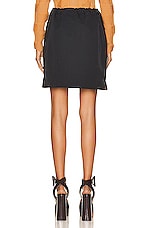 Bottega Veneta Tech Mini Skirt in Black, view 4, click to view large image.