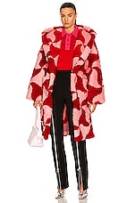 Bottega Veneta Collar Polo Top in Scarlet, view 4, click to view large image.