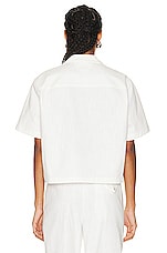 Bottega Veneta Short Sleeve Shirt in Chalk, view 3, click to view large image.