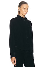 Bottega Veneta Long Sleeve Shirt in Midnight Blue, view 2, click to view large image.