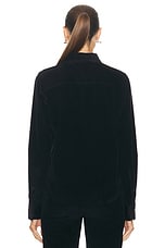 Bottega Veneta Long Sleeve Shirt in Midnight Blue, view 4, click to view large image.