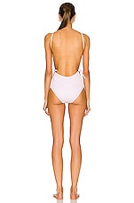 Bottega Veneta Mini Intreccio Swimsuit in Mirth Washed, view 3, click to view large image.