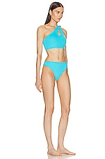 Bottega Veneta Stretch Nylon Bikini Set in Dip, view 2, click to view large image.