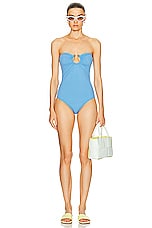 Bottega Veneta One Piece Swimsuit in Admiral, view 1, click to view large image.