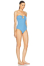 Bottega Veneta One Piece Swimsuit in Admiral, view 2, click to view large image.
