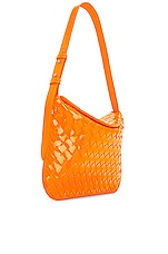Bottega Veneta Small Metal Loops Bag in Tangerine & Gold, view 4, click to view large image.