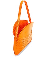 Bottega Veneta Small Metal Loops Bag in Tangerine & Gold, view 5, click to view large image.