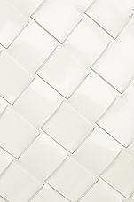 Bottega Veneta Small Metal Loops Bag in White & Parakeet, view 7, click to view large image.