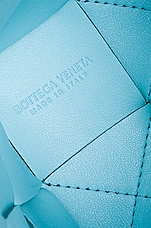 Bottega Veneta Mini Crossbody Bucket Bag in Pale Blue & Gold, view 7, click to view large image.
