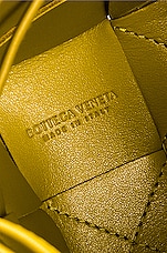 Bottega Veneta Mini Cassette Bucket Bag in Pollen & Gold, view 7, click to view large image.